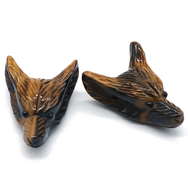 PandaHall Natural Tiger Eye Carved Healing Wolf Head Figurines, Reiki Energy Stone Display Decorations, 40x31mm Tiger Eye Wolf
PandaHall Natural Tiger Eye Carved Healing Wolf Head Figurines, Reiki Energy Stone Display Decorations, 40x31mm Tiger Eye Wolf