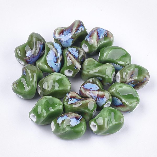 PandaHall Handmade Porcelain Beads, Fancy Antique Glazed Porcelain, Twist, Green, 21x15x16.5mm, Hole: 3mm Porcelain Twist Green
PandaHall Handmade Porcelain Beads, Fancy Antique Glazed Porcelain, Twist, Green, 21x15x16.5mm, Hole: 3mm Porcelain Twist Green
