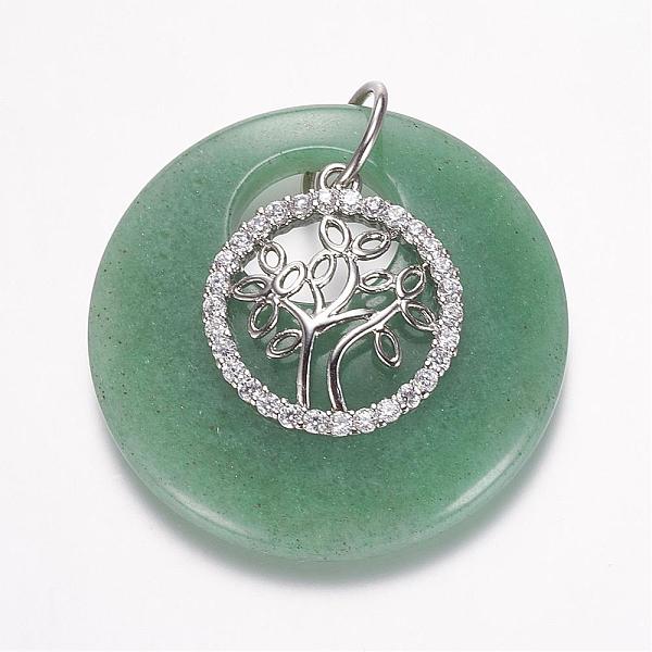 PandaHall Natural Green Aventurine Gemstone Pendants, with Brass Rhinestone Finding, Flat Round & Tree, Platinum, 40x6~8mm, Hole: 14mm Green...
PandaHall Natural Green Aventurine Gemstone Pendants, with Brass Rhinestone Finding, Flat Round & Tree, Platinum, 40x6~8mm, Hole: 14mm Green...