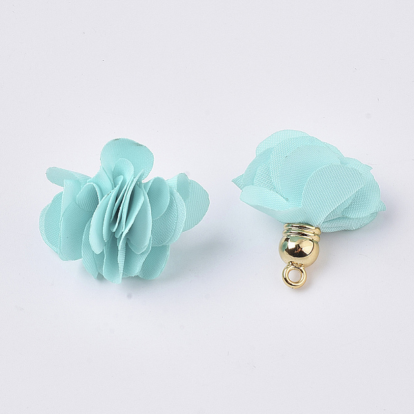 PandaHall Cloth Pendant Decorations, with Acrylic Findings, Flower, Light Cyan, 25~30x28~35mm, Hole: 2mm Cloth Flower Cyan
PandaHall Cloth Pendant Decorations, with Acrylic Findings, Flower, Light Cyan, 25~30x28~35mm, Hole: 2mm Cloth Flower Cyan