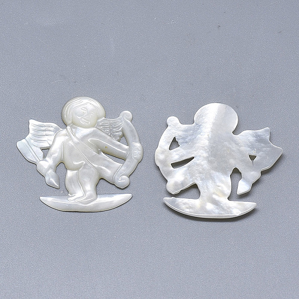 PandaHall Natural White Shell Mother of Pearl Shell Cabochons, Carved Cupid/Cherub, For Valentine's Day, Seashell Color, 32.5x32.5x2.5~3mm...
PandaHall Natural White Shell Mother of Pearl Shell Cabochons, Carved Cupid/Cherub, For Valentine's Day, Seashell Color, 32.5x32.5x2.5~3mm...
