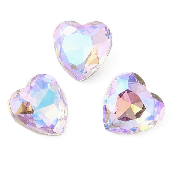PandaHall Glass Rhinestone Cabochons, Flat Back & Back Plated, Faceted, Heart, Vitrail Light, 10x10x5mm Glass Rhinestone Heart Purple
PandaHall Glass Rhinestone Cabochons, Flat Back & Back Plated, Faceted, Heart, Vitrail Light, 10x10x5mm Glass Rhinestone Heart Purple