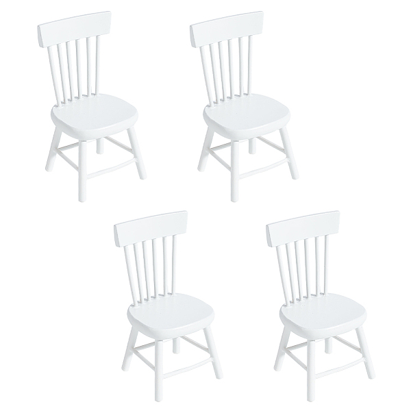 PandaHall PH 4pcs Dollhouse Furniture Chairs 1/12 Miniature Chairs Mini Wood Chair Tiny Furniture Model Chair for Wedding Christmas..., White
PandaHall PH 4pcs Dollhouse Furniture Chairs 1/12 Miniature Chairs Mini Wood Chair Tiny Furniture Model Chair for Wedding Christmas..., White