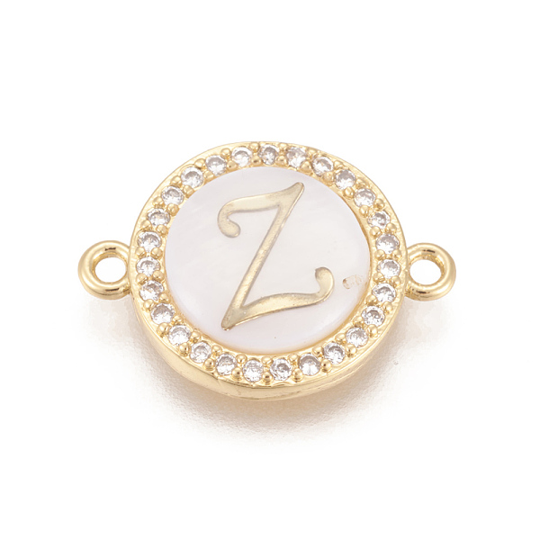 PandaHall Brass Micro Pave Cubic Zirconia Links, with Shell, Long-Lasting Plated, Lead Free & Cadmium Free & Nickel Free, Real 18K Gold..., Clear
PandaHall Brass Micro Pave Cubic Zirconia Links, with Shell, Long-Lasting Plated, Lead Free & Cadmium Free & Nickel Free, Real 18K Gold..., Clear
