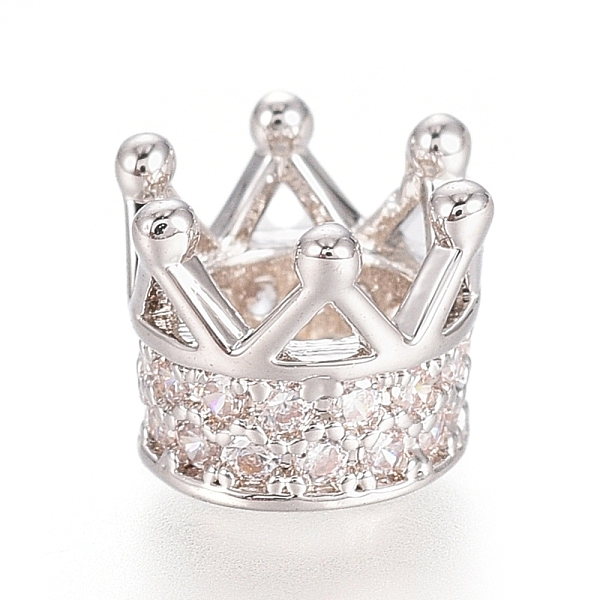 PandaHall Brass Micro Pave Cubic Zirconia Beads, Long-Lasting Plated, Crown, Clear, Real Platinum Plated, 7x5mm, Hole: 3mm Brass+Cubic...
PandaHall Brass Micro Pave Cubic Zirconia Beads, Long-Lasting Plated, Crown, Clear, Real Platinum Plated, 7x5mm, Hole: 3mm Brass+Cubic...