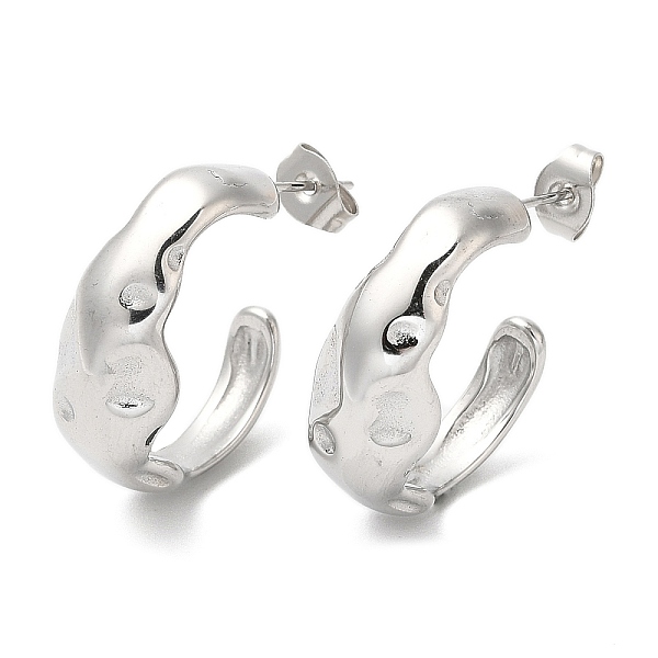 PandaHall 304 Stainless Steel Twist Round Stud Earrings, Half Hoop Earrings, Stainless Steel Color, 23x9mm 304 Stainless Steel Round
PandaHall 304 Stainless Steel Twist Round Stud Earrings, Half Hoop Earrings, Stainless Steel Color, 23x9mm 304 Stainless Steel Round