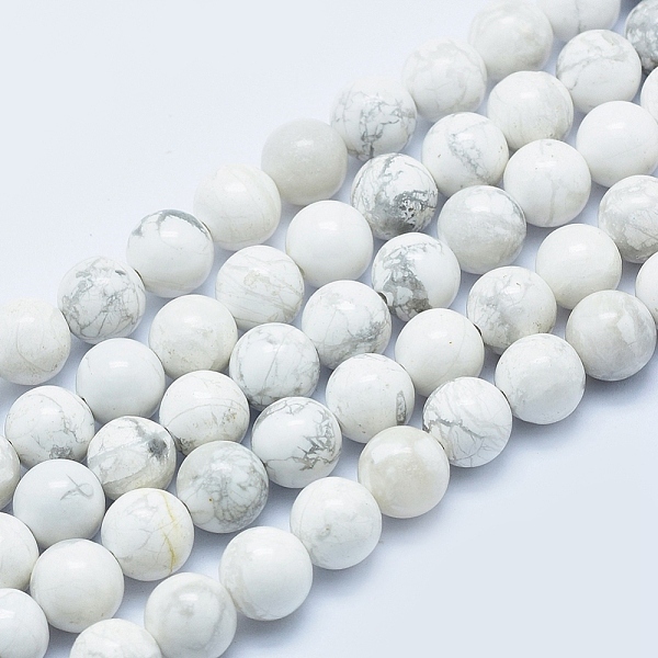 PandaHall Natural Howlite Beads Strands, Round, 8mm, Hole: 1mm, about 48pcs/strand, 15.7 inch(40cm) Howlite Round
PandaHall Natural Howlite Beads Strands, Round, 8mm, Hole: 1mm, about 48pcs/strand, 15.7 inch(40cm) Howlite Round
