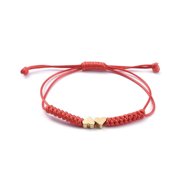 PandaHall Unisex Adjustable Korean Waxed Polyester Cord Braided Bead Bracelets, Red String Bracelets, with Brass Beads, Heart, Real 18K Gold...
PandaHall Unisex Adjustable Korean Waxed Polyester Cord Braided Bead Bracelets, Red String Bracelets, with Brass Beads, Heart, Real 18K Gold...