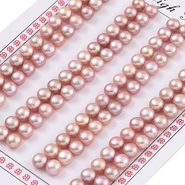 PandaHall Grade 6A Natural Cultured Freshwater Pearl Beads, Half Drilled, Half Round Beads, Purple, 5.5~6x4mm, Hole: 1mm Pearl Half Round...
PandaHall Grade 6A Natural Cultured Freshwater Pearl Beads, Half Drilled, Half Round Beads, Purple, 5.5~6x4mm, Hole: 1mm Pearl Half Round...