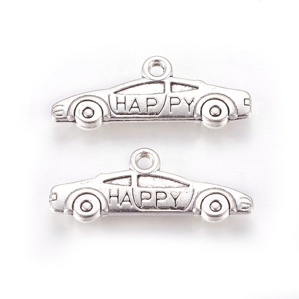 PandaHall Tibetan Style Zinc Alloy Pendants, Car with Word Happy, Antique Silver, 10x26x2.5mm, Hole: 1.6mm Alloy Vehicle
PandaHall Tibetan Style Zinc Alloy Pendants, Car with Word Happy, Antique Silver, 10x26x2.5mm, Hole: 1.6mm Alloy Vehicle