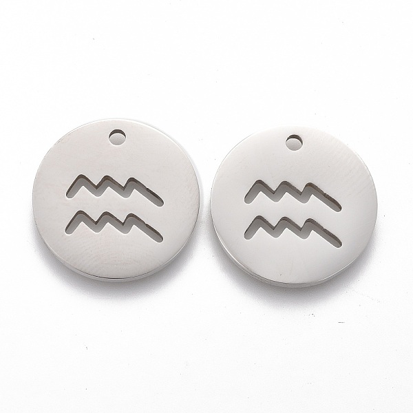 PandaHall 201 Stainless Steel Pendants, Twelve Constellations, Stainless Steel Color, Aquarius, 16x1.2mm, Hole: 1.5mm 201 Stainless Steel...
PandaHall 201 Stainless Steel Pendants, Twelve Constellations, Stainless Steel Color, Aquarius, 16x1.2mm, Hole: 1.5mm 201 Stainless Steel...