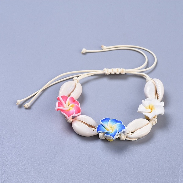 PandaHall Adjustable Cowrie Shell Braided Bead Bracelets, with Korean Waxed Polyester Cord and Polymer Clay 3D Flower Plumeria Beads...
PandaHall Adjustable Cowrie Shell Braided Bead Bracelets, with Korean Waxed Polyester Cord and Polymer Clay 3D Flower Plumeria Beads...