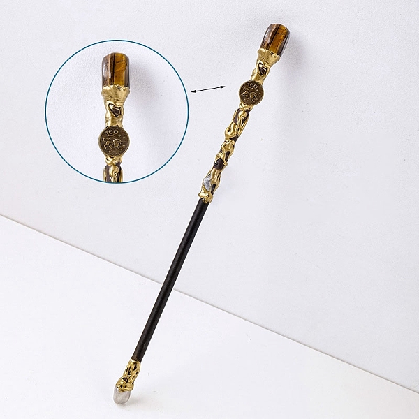 PandaHall Natural Tiger Eye Twelve Constellation Magic Wand, Cosplay Magic Wand, for Witches and Wizards, Leo, 300mm Tiger Eye Leo
PandaHall Natural Tiger Eye Twelve Constellation Magic Wand, Cosplay Magic Wand, for Witches and Wizards, Leo, 300mm Tiger Eye Leo