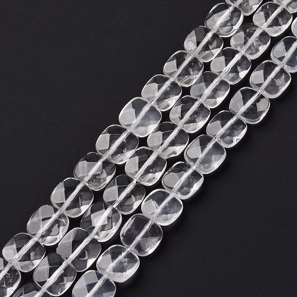 PandaHall Natural Quartz Crystal Beads Strands, Rock Crystal, Square, Faceted, 10x10x3.5mm, Hole: 1mm, about 40pcs/strand, 15.35 inch(39cm)...
PandaHall Natural Quartz Crystal Beads Strands, Rock Crystal, Square, Faceted, 10x10x3.5mm, Hole: 1mm, about 40pcs/strand, 15.35 inch(39cm)...