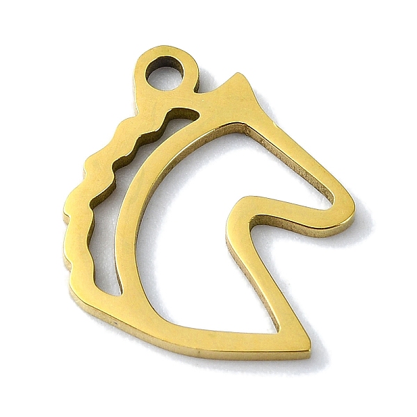 PandaHall 304 Stainless Steel Pendants, Laser Cut, Horse Charms, Golden, 16x13x1mm, Hole: 1mm 304 Stainless Steel Horse
PandaHall 304 Stainless Steel Pendants, Laser Cut, Horse Charms, Golden, 16x13x1mm, Hole: 1mm 304 Stainless Steel Horse