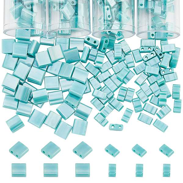 PandaHall About 452 Pcs 2 Hole Tila Beads Half Tila Beads, 5x5mm/5x2mm 2-Hole Glass Seed Beads Medium Turquoise Rectangle Mini Beads...
PandaHall About 452 Pcs 2 Hole Tila Beads Half Tila Beads, 5x5mm/5x2mm 2-Hole Glass Seed Beads Medium Turquoise Rectangle Mini Beads...