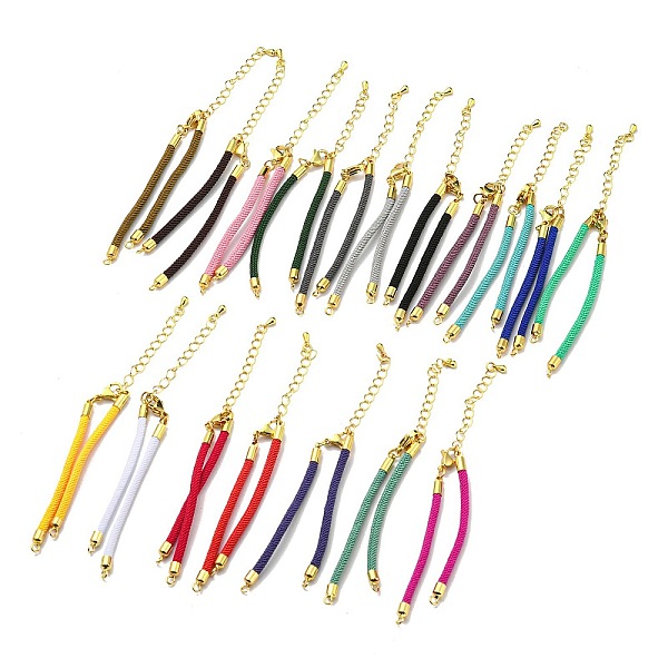 PandaHall Nylon Cords Bracelet Makings Fit for Connector Charms, with Brass Findings and 304 Stainless Steel Lobster Claw Clasps..., Multicolor
PandaHall Nylon Cords Bracelet Makings Fit for Connector Charms, with Brass Findings and 304 Stainless Steel Lobster Claw Clasps..., Multicolor