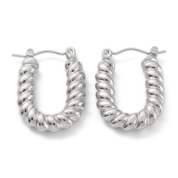 PandaHall 304 Stainless Steel Oval Hoop Earrings, Stainless Steel Color, 24x17x4mm 304 Stainless Steel
PandaHall 304 Stainless Steel Oval Hoop Earrings, Stainless Steel Color, 24x17x4mm 304 Stainless Steel