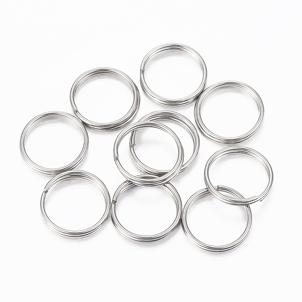 PandaHall 304 Stainless Steel Split Rings, Double Loops Jump Rings, Stainless Steel Color, 10x1.2mm, about 9mm inner diameter, Single Wire...
PandaHall 304 Stainless Steel Split Rings, Double Loops Jump Rings, Stainless Steel Color, 10x1.2mm, about 9mm inner diameter, Single Wire...