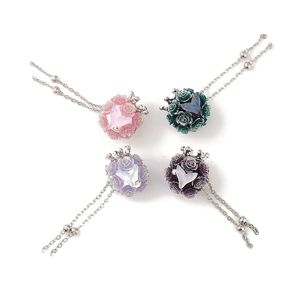 PandaHall Handmade Polymer Clay Rhinestone Beads, with Glitter, Resin & Acrylic & Glass Cabochon & Alloy Chain, Rose with Crown & Fishtail..., Multicolor
PandaHall Handmade Polymer Clay Rhinestone Beads, with Glitter, Resin & Acrylic & Glass Cabochon & Alloy Chain, Rose with Crown & Fishtail..., Multicolor