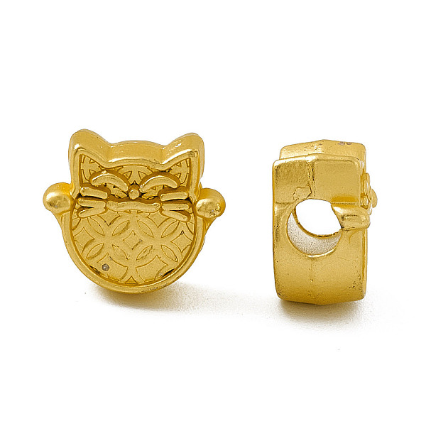 PandaHall Rack Plating Alloy European Beads, Large Hole Beads, Cadmium Free & Nickel Free & Lead Free, Cat, Matte Gold Color, 11x13x7mm...
PandaHall Rack Plating Alloy European Beads, Large Hole Beads, Cadmium Free & Nickel Free & Lead Free, Cat, Matte Gold Color, 11x13x7mm...