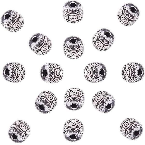 PandaHall Alloy Tibetan Silver Beads, Barrel, Antique Silver, 6x6mm, Hole: 1.6mm, 100pcs/box Alloy Barrel
PandaHall Alloy Tibetan Silver Beads, Barrel, Antique Silver, 6x6mm, Hole: 1.6mm, 100pcs/box Alloy Barrel