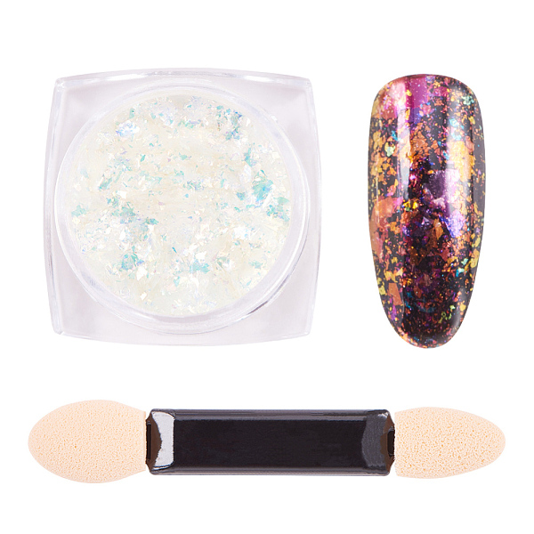 PandaHall Nail Art Glitter Powder, Starry Sky/Mirror Effect, Shiny Nail Decoration, with One Brush, Colorful, 30x30x17mm, about 0.3g/box...
PandaHall Nail Art Glitter Powder, Starry Sky/Mirror Effect, Shiny Nail Decoration, with One Brush, Colorful, 30x30x17mm, about 0.3g/box...