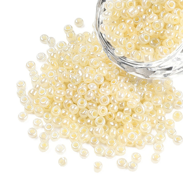 PandaHall Glass Seed Beads, Ceylon, Round, Lemon Chiffon, 3mm, Hole: 1mm, about 10000pcs/pound Glass Yellow
PandaHall Glass Seed Beads, Ceylon, Round, Lemon Chiffon, 3mm, Hole: 1mm, about 10000pcs/pound Glass Yellow