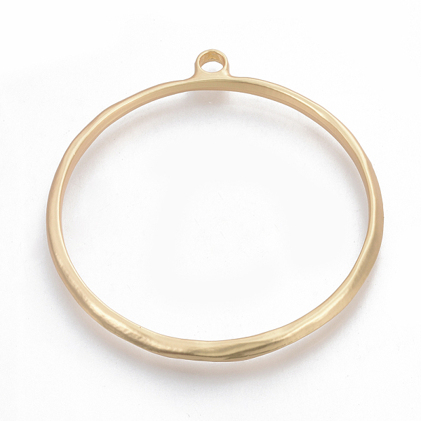 PandaHall Alloy Big Pendants, Matte Style, Ring, Cadmium Free & Nickel Free & Lead Free, Real 14K Gold Plated, 74x68x4.5mm, Hole: 4.5mm...
PandaHall Alloy Big Pendants, Matte Style, Ring, Cadmium Free & Nickel Free & Lead Free, Real 14K Gold Plated, 74x68x4.5mm, Hole: 4.5mm...