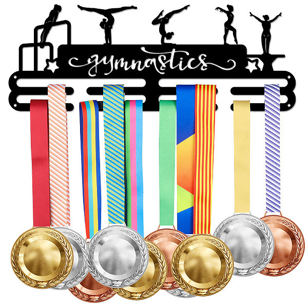 PandaHall Fashion Iron Medal Hanger Holder Display Wall Rack, with Screws, Word Gymnastics, Sports Themed Pattern, 150x400mm Iron Sports
PandaHall Fashion Iron Medal Hanger Holder Display Wall Rack, with Screws, Word Gymnastics, Sports Themed Pattern, 150x400mm Iron Sports