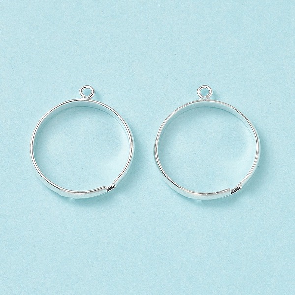 PandaHall Brass Loop Ring Bases, Adjustable, Lead Free and Cadmium Free, Ring Components, Silver Color Plated, 1Size: about 19mm in diameter...
PandaHall Brass Loop Ring Bases, Adjustable, Lead Free and Cadmium Free, Ring Components, Silver Color Plated, 1Size: about 19mm in diameter...