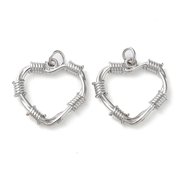 PandaHall Eco-Friendly Rack Plating Brass Pendants, with Jump Ring, Long-Lasting Plated, Lead Free & Cadmium Free, Heart Charms, Platinum...
PandaHall Eco-Friendly Rack Plating Brass Pendants, with Jump Ring, Long-Lasting Plated, Lead Free & Cadmium Free, Heart Charms, Platinum...
