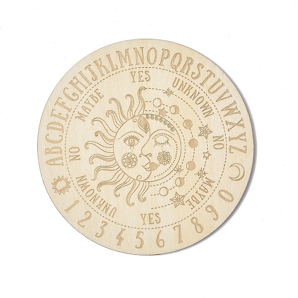 PandaHall Wooden Carved Cup Mats, Heat Resistant Pot Mats, Tarot Theme Pendulum Board, for Home Kitchen, Flat Round, Sun Pattern, 100x3mm..., Orange
PandaHall Wooden Carved Cup Mats, Heat Resistant Pot Mats, Tarot Theme Pendulum Board, for Home Kitchen, Flat Round, Sun Pattern, 100x3mm..., Orange