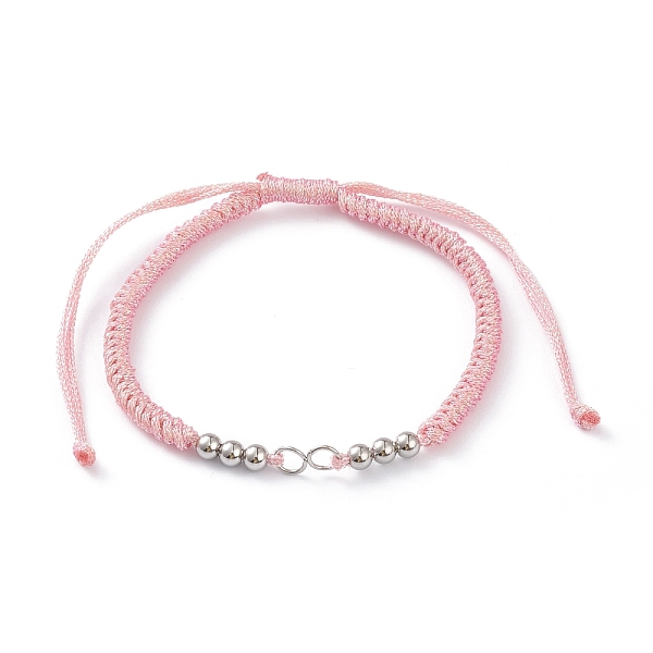 PandaHall Adjustable Braided Polyester Cord Bracelet Making, with 304 Stainless Steel Jump Rings and Smooth Round Beads, Pink, Single Chain...
PandaHall Adjustable Braided Polyester Cord Bracelet Making, with 304 Stainless Steel Jump Rings and Smooth Round Beads, Pink, Single Chain...