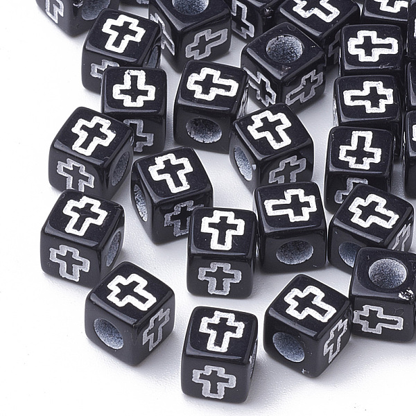 PandaHall Craft Style Acrylic Beads, Cube with Cross, Black, 6x6x6mm, Hole: 3mm, about 3000pcs/500g Acrylic Cube Black
PandaHall Craft Style Acrylic Beads, Cube with Cross, Black, 6x6x6mm, Hole: 3mm, about 3000pcs/500g Acrylic Cube Black