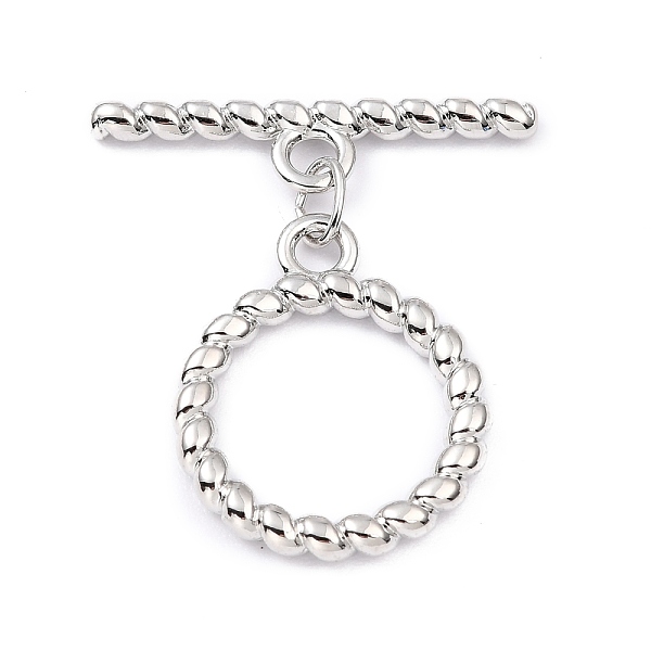 PandaHall Rack Plating Brass Toggle Clasps, Long-Lasting Plated, Ring, Real Platinum Plated, Ring: 24x19.5x2.5mm, Hole: 3mm, Bar...
PandaHall Rack Plating Brass Toggle Clasps, Long-Lasting Plated, Ring, Real Platinum Plated, Ring: 24x19.5x2.5mm, Hole: 3mm, Bar...