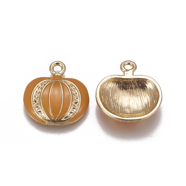PandaHall Alloy Enamel Pendants, Pumpkin, Orange, Golden, 21.6x20x4.7mm, Hole: 2mm Alloy+Enamel Pumpkin Orange
PandaHall Alloy Enamel Pendants, Pumpkin, Orange, Golden, 21.6x20x4.7mm, Hole: 2mm Alloy+Enamel Pumpkin Orange