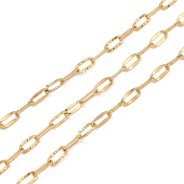PandaHall 3.28 Feet Vacuum Plating 304 Stainless Steel Cable Chains, Soldered, Real 18K Gold Plated, 7.5x3.5x0.8mm 304 Stainless Steel
PandaHall 3.28 Feet Vacuum Plating 304 Stainless Steel Cable Chains, Soldered, Real 18K Gold Plated, 7.5x3.5x0.8mm 304 Stainless Steel