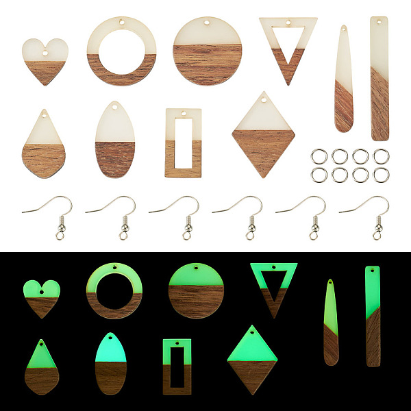 PandaHall DIY Geometry Earring Making Kit, Including Wood & Resin Pendant, Iron Jump Rings & Earring Hooks, Teardrop & Rectangle & Rhombus &..., Multicolor
PandaHall DIY Geometry Earring Making Kit, Including Wood & Resin Pendant, Iron Jump Rings & Earring Hooks, Teardrop & Rectangle & Rhombus &..., Multicolor