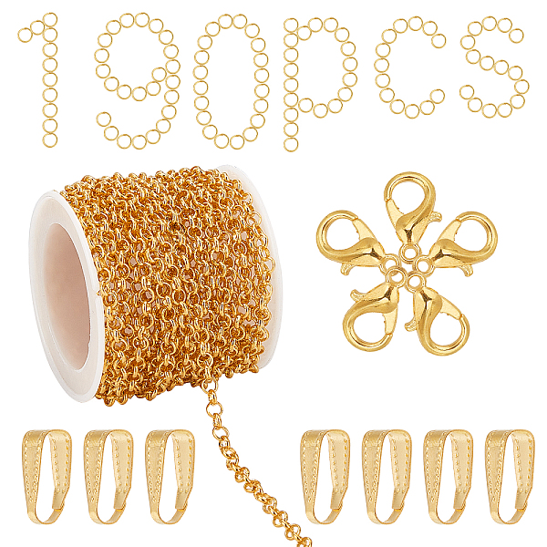 PandaHall SUNNYCLUE DIY Rolo Chains Jewelry Making Kits, Including 5m Brass Rolo Chains, Zinc Alloy Lobster Claw Clasps, Iron Jump Rings &...
PandaHall SUNNYCLUE DIY Rolo Chains Jewelry Making Kits, Including 5m Brass Rolo Chains, Zinc Alloy Lobster Claw Clasps, Iron Jump Rings &...