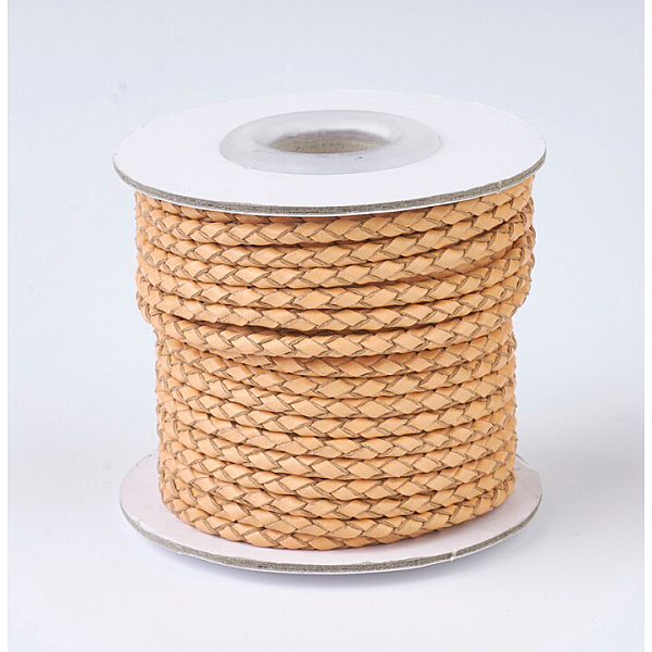 PandaHall Braided Leather Cords, Round, Sandy Brown, 3mm, about 10yards/roll Leather Round Brown
PandaHall Braided Leather Cords, Round, Sandy Brown, 3mm, about 10yards/roll Leather Round Brown