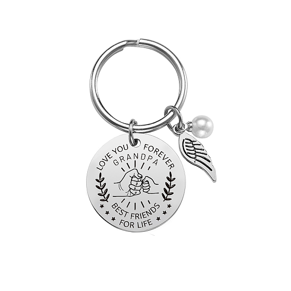 PandaHall Stainless Steel Keychain, Quote Pendants, Flat Round with Word, Stainless Steel Color<P>Size: about 3cm in diameter, packing box...
PandaHall Stainless Steel Keychain, Quote Pendants, Flat Round with Word, Stainless Steel Color<P>Size: about 3cm in diameter, packing box...