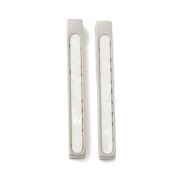 PandaHall Acrylic Pendants, with 304 Stainless Steel Findings, Rectangle, Stainless Steel Color, 34x4x3.5mm, Hole: 2.2mm Stainless..., White
PandaHall Acrylic Pendants, with 304 Stainless Steel Findings, Rectangle, Stainless Steel Color, 34x4x3.5mm, Hole: 2.2mm Stainless..., White