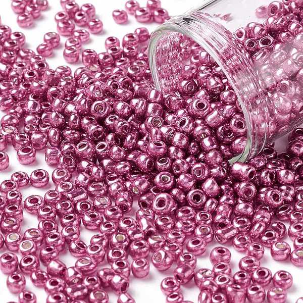 PandaHall 8/0 Glass Seed Beads, Metallic Colours Style, Round, Camellia, 8/0, 3mm, Hole: 1mm, about 10000pcs/pound Glass Pink
PandaHall 8/0 Glass Seed Beads, Metallic Colours Style, Round, Camellia, 8/0, 3mm, Hole: 1mm, about 10000pcs/pound Glass Pink