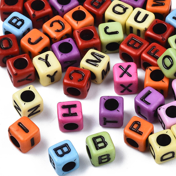 PandaHall Craft Style Acrylic Beads, Cube, Mixed Color, Random Mixed Letters, 6x6x6mm, Hole: 3mm, about 2995pcs/500g Acrylic Letter..., Multicolor
PandaHall Craft Style Acrylic Beads, Cube, Mixed Color, Random Mixed Letters, 6x6x6mm, Hole: 3mm, about 2995pcs/500g Acrylic Letter..., Multicolor