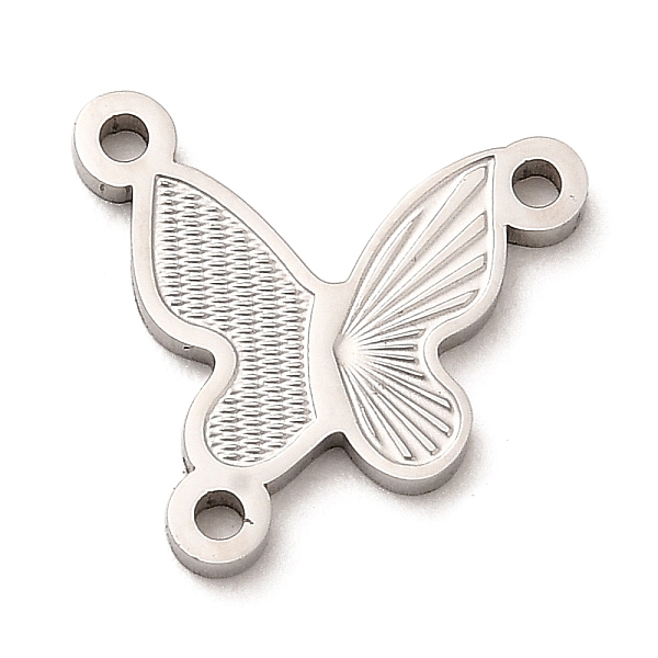 PandaHall 304 Stainless Steel Multi-strand Links, Butterfly, Stainless Steel Color, 14.5x15x1mm, Hole: 1.2mm 304 Stainless Steel Butterfly
PandaHall 304 Stainless Steel Multi-strand Links, Butterfly, Stainless Steel Color, 14.5x15x1mm, Hole: 1.2mm 304 Stainless Steel Butterfly
