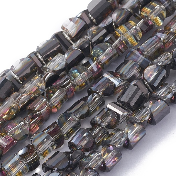PandaHall Electroplate Glass Beads Strands, Faceted, Half Plated, Half Round, Black Plated, 6x5x4mm, Hole: 1mm, about 99pcs/strand, 16.14...
PandaHall Electroplate Glass Beads Strands, Faceted, Half Plated, Half Round, Black Plated, 6x5x4mm, Hole: 1mm, about 99pcs/strand, 16.14...