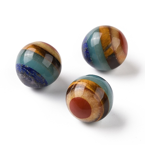 PandaHall 7 Chakra Natural Gemstone Home Display Decorations, Round, 20x21mm Mixed Stone Round
PandaHall 7 Chakra Natural Gemstone Home Display Decorations, Round, 20x21mm Mixed Stone Round