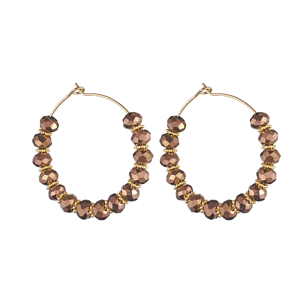 PandaHall Beaded Hoop Earrings, with Glass Beads, Golden Plated 316 Surgical Stainless Steel Hoop Earring Findings and Alloy Spacer Beads...
PandaHall Beaded Hoop Earrings, with Glass Beads, Golden Plated 316 Surgical Stainless Steel Hoop Earring Findings and Alloy Spacer Beads...