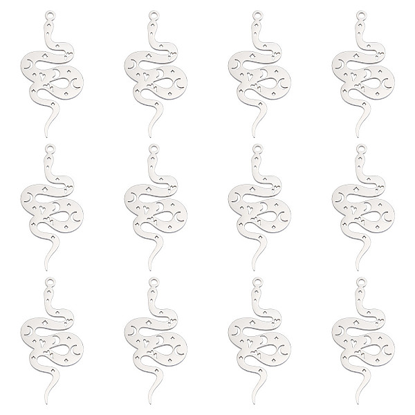PandaHall DICOSMETIC 12Pcs Snake Charms Stainless Steel Small Serpent Pendant Hollow Snake with Star Moon and Heart Charms Jewelry Making...
PandaHall DICOSMETIC 12Pcs Snake Charms Stainless Steel Small Serpent Pendant Hollow Snake with Star Moon and Heart Charms Jewelry Making...